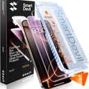 SMARTDEVIL 2 Pack for iPhone 16 Pro Max Screen Protector, Anti-Blue Light, Eye Protection & Reduce Eye Strain, 9H Tempered Glass with Auto Dust-Elimination, Bubble Free, Easy Installatio, Bubble-Free