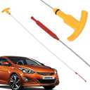 Engine Oil Level Dipstick Compatible with Hyundai 2011-2018 Elantra, Sonata, Tucson, for 2012-2018 Kia Forte, Forte5, Forte Koup, Optima, Soul Replaces# 26611-2E021