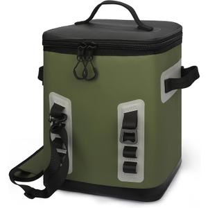 Soft Cooler - Insulated Leak-Proof Cooler Bag, 18Cans Portable Single-Shoulder Ice Chest, Suitable for Camping, Beach, Travel, Picnic, Fishing