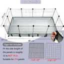 DZWLKJ Guinea Pig Cage Liner Tarp Bottom Waterproof and Washable Base Also for Rabbits, Bunny, Chinchesillas, Hedgehog, Ferrets and Other Small Animals(24x48 inches)
