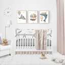 6pcs Ocean Animal Nursery Poster Wall Art Whimsical Whale Balloon Painting Picture Wall Decor Cute Animals Poster Print Artwork for Kids Bedroom Home Decoration (1216in)