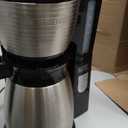BLACK+DECKER 12-Cup Thermal Programmable Coffee maker, Brew Strength Selector, Auto-clean, Black and Silver