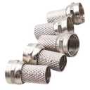 9  Pack RG6 F-Type Twist-On Coaxial Connectors, Tool-Free & Crimp-Free Design for Satellite, Internet & HD TV Cable