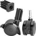 70360 Locking Caster with Insert for Weber Spirit Grill Parts 2009-2012, for Summit Grills Part 2007-2011, for Genesis Grill Parts 2007-2011, 2 Pack for Weber Grill Replacement Wheels