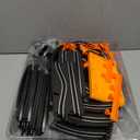 Slot Car Race Track Sets with 4 Slot Cars, Electric Race Car Track Include Slope Circular Overpass Track, Dual Racing Game Featuring Flash Bridge and Pendulum, Gifts Toys for Boys Kids Age 6 7 8-12