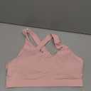 RUNNING GIRL Sports Bra for Women, Criss-Cross Back Padded Strappy Sports Bras Medium Support Yoga Bra with Removable Cups. Size M