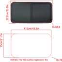 labwork 42inch W x 22inch H RV Horizontal Slide Window Suitable for Camper Cargo Trailer - Tempered Glass with Screen DOT Certified