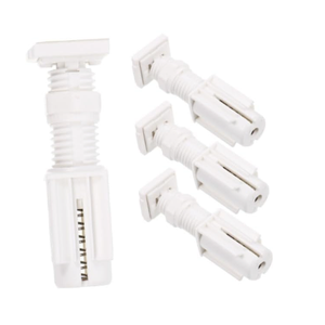 Cabilock 8pcs Curtain Hangers No Drilling Louver Blind Brackets Blind Fixing Mounts for Shutters Easy Install