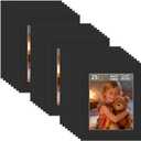ZBEIVAN 11x14 Black Picture Mats with White Core Bevel Cut Frame Mattes for 8x10 Pictures - Pack of 25
