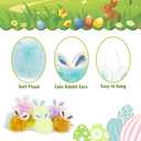 2 x 12 Pcs Easter Ornaments Plush Bunny Easter Tree Ornaments Bunny Hanging Decorations Rabbit Butt Ears Rabbit Decor