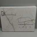 Stone Dish Drying Mats for Kitchen Counter (16x12In), Quick Dry Dish Drying Mat with Anti-Slip Pad, Absorbent Stone Dish Drying Mat, Match Any Countertop, White marble style, BPA Free, Designed in USA