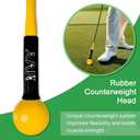 HVY Golf Swing Trainer,Golf Swing Training Aid for Improve Strength Tempo Balance and Flexibility,Golf Warm-Up Stick for Indoor&Outdoor Practice Chipping Hitting Golf Training Aid, 40"