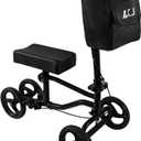 LCJ Knee Scooter Knee Walker Leg Scooter for Adults for Foot Surgery Lightweight Knee Roller Broken Foot Scooter for Adult with Braking System Black