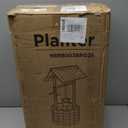 Amopatio Large Wishing Well for Outside, Wooden Wishing Well with Adjustable Hanging Bucket, Rustic Flower Planter Garden Patio Lawn Home Decor (25.60''x25.60''x 53.20")