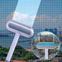 2 x moonoom 2 Pcs 4 in1 Mesh Screen Cleaner, Detachable Window Screen Cleanning Brush with Wet and Dry Dual-Use, Multi-functional Window Glass Net Cleaner Tool for Dusty Corners