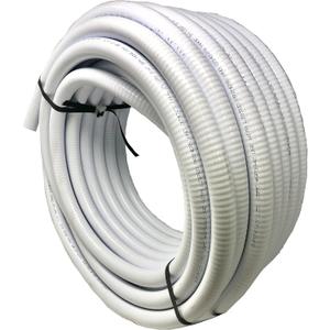 Sealproof 1.5" Dia Flexible PVC Pipe, Swimming Pool and Spa Hose Tubing, Schedule 40, Pump Filtration, Made In USA, 1-1/2-Inch, 25 FT, White