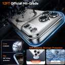 5 x BENTOBEN Clear for iPhone 17 Pro Max Case 2025, Phone Case iPhone 17 Pro Max 6.9" with MagSafe, Magnetic Plated Slim Thin Lightweight Soft TPU Electroplated Shockproof Bumper Protective Cover, Silver