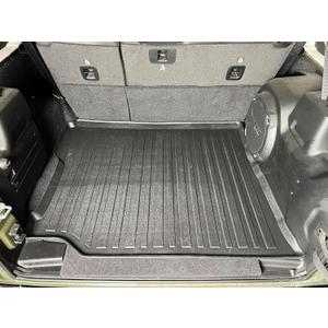 Premium Cargo Liner for Jeep Wrangler (JL) 4 Doors 2019-2025 Unlimited Sport Sahara Rubicon - Custom Fit Car Trunk Mat - All-Season Black Cargo Mat - 3D Shaped Laser Measured Trunk Liners