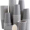 Lamosi Coffee Cups 12 oz 180 Pack, Disposable Paper Coffee Cups, Disposable Cups,12 oz Hot Cup,12oz Paper Insulated Cup for Cold Hot Drinks (No Lids)