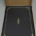 Oxford Certificate Holders, Diploma Covers for Letter Size 8.5x11 Certificates, Cardstock, Black, Letter Size, 25 Per Pack (299550)