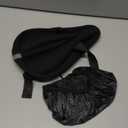 Gel Bike Seat Cover Padded Bicycle Saddle Covers for Women & Men, Most Comfortable Exercise Bike Seat Cushion Cover, Soft for Spin Indoor Outdoor Cycling Class Mountain Stationary Bikes (Black-Standard)