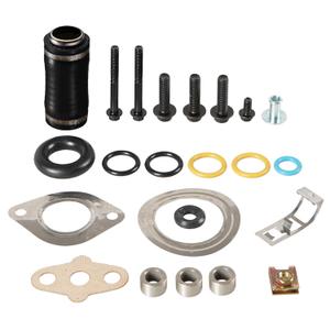 Turbocharger Rebuild Install Kit Compatible with 2003-2010 6.0L Power Stroke Cooler Gasket KIT w/o Gasket, Turbo Mounting Seal Kits (Hardware Only)