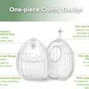 haakaa Wearable Silicone Breast Pump with Steriliser Bag, 2-in-1 Hands-Free Passive Breast Milk Catcher for Nursing Mom, Breastfeeding Essentials, 2-Pack 75ml Pumps & 1 Steriliser Bag (Grey)