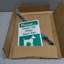 SmartSign10 x 7 inch Please Clean Up After Your Pet Yard Sign with DOG Graphic, 40 mil Laminated Rustproof Aluminum, 21.5 inch tall Sign and Stake Kit by SmartSign, 100+ Years of Sign Expertise