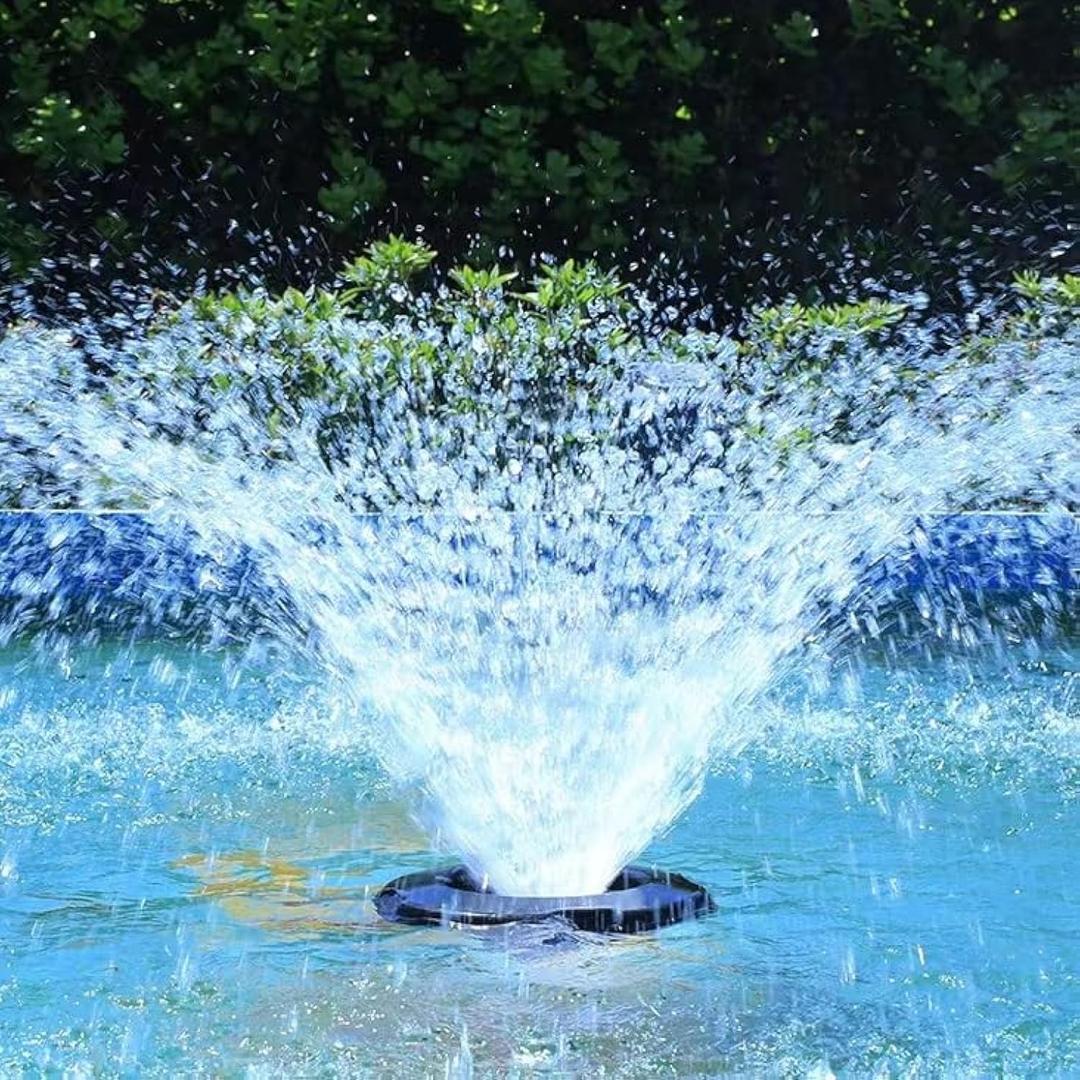 RGB LED Pond Fountain Aerator 750W with Color-Changing Light Show, 1HP 15000 GPH Floating Aerating Pump, 100ft Power Cord, Wireless and Time Control, Perfect for Ponds & Lakes (NO-RGB, 100w)