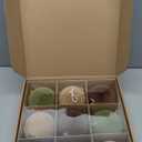 Syhood 9 Pcs 4 Inch Neutral Velvet Christmas Balls Large Velvet Xmas Tree Ornaments Balls Decorations Hanging Flocked Ornaments for Christmas Tree Home Garland Holiday Party Decor, Neutral Color