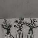 Pigort 3 Pieces Metal Flowers Wall Arts - Rustic Farmhouse Decor Black Minimalist Flower Wall Decors for Living room Bathroom Bedroom Dining Room - Housewarming Gifts(Black, Vase-C)