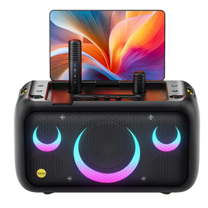 Ikarao Karaoke Machine for Adults, with Lyrics Display Built-in 13.3" Screen, Truly All in One Karaoke Machine with 2 Wireless Microphone (Hidden & Self Charging), 460W Bluetooth Speaker for Party, TV
