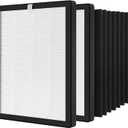 ProHEPA 9000 HEPA Replacement Filters Compatible with VEVA ProHEPA 9000 Air Pur ifiers, 2 Pack HEPA Filters + 8 Pack Activated Carbon Filters