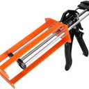 Dual Component Caulking Gun 450ML / 600ML / 650ML (1:1 & 2:1), Manual 2 Part Epoxy Gun for Panel Bonding Adhesive, Structural Epoxy, Plastic & Fiberglass Repair