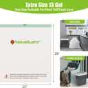 ValueGuard Large Trash Bags 13 Gallon Tall Drawstring 100% Post-Consumer Recycled Garbage Bag Waste Bag for Kitchen Office 0.6 Mil (300 Count)