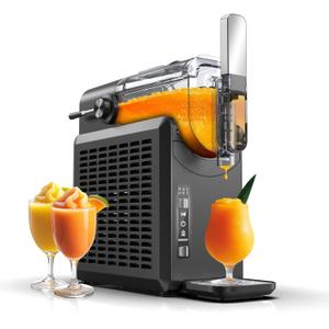 Slushie Machine, 15-Minute Professional Slushy Machine for Home, Frozen Drink Maker No Ice Needed, LED Display, One-Touch Reservation, Self-Clean, 5 Presets for Frozen Margaritas Frapps and More (68oz vessel volume)