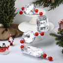 Jenaai Large Christmas Jewel Ornaments 36 Inch Acrylic Jewel Garland for Christmas Tree Hanging Decorations for Xmas Ornaments Mantel Table Centerpieces Wedding Holiday Party Decor