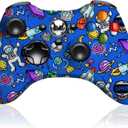 SWCTIM Wireless Controller for Xbox 360, 2.4GHZ Game Joystick Controller Gamepad for Xbox 360 & Slim Console and PC Windows 7/8/10,with 3.5mm Audio Jack,Blue