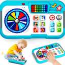 Baby DJ Set, Toddler Musical DJ Table with Lights for 6-12 Months, Preschool Infant Tummy Time Toy, Interactive Early Sensory Development Toy, 1st Christmas Birthday Gifts for Boys Girls Age 1 2 3