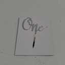 Mirror Silver Number One Cake Topper Decoration, 1st Birthday Cake Topper, One Year Birthday Party Decor for Baby, Couples and Marriage First Anniversary