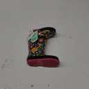 Western Chief Girls Waterproof Printed Rain Boot with Easy Pull on Handles, (Floral Swirl, 4-8 Toddler)