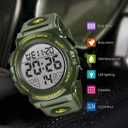 Mens Digital Watch Sports Military Watches Waterproof Outdoor Chronograph Wrist Watches for Men with LED Back Ligh/Alarm/Date