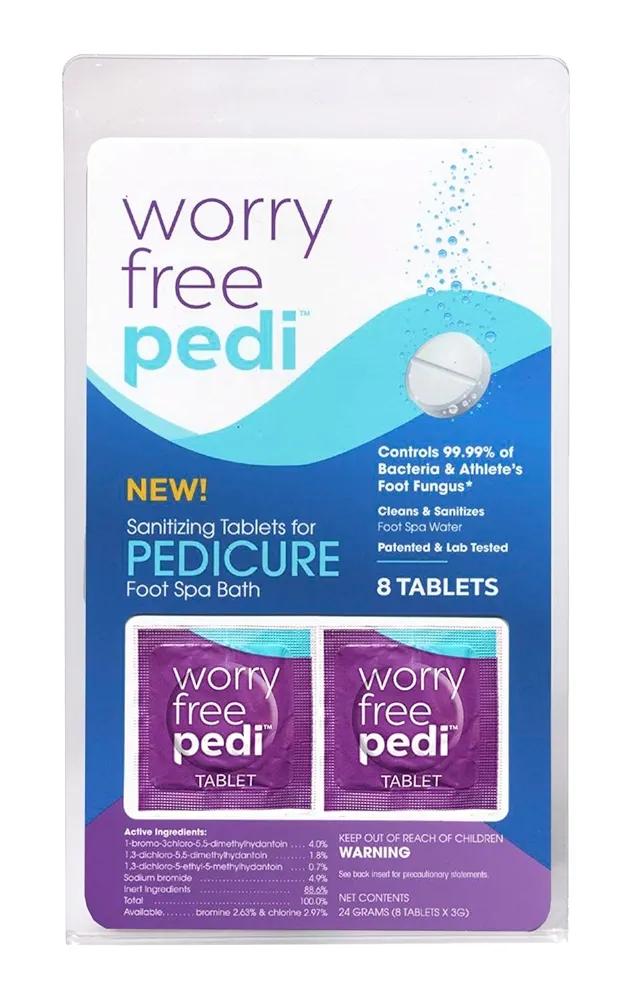 Worry Free Pedi Pedicure Sanitizing Tablets