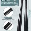 3 Pcs Aluminum Baseball Bat 17-inch One Hand Metal Training Bat for Home Car Self Defense Baseball Practice DIY Craft Truck Tire Checker