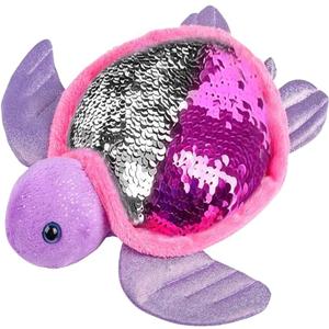 ArtCreativity Flip Sequin Sea Turtle Plush Toy, 1PC, Soft Stuffed Sea Turtle with Color Changing Sequins, Cute Home and Nursery Animal Decorations, Calming Fidget Toy for Girls & Boys, 10.5 Inches
