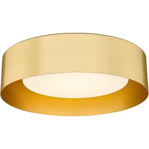 AUTELO 5CCT LED Ceiling Light, 12" Gold Flush Mount Ceiling Light with Frosted Glass in Gold Metal Finish for Bedroom, C3336-29 BRZ LED