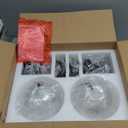 METWET 2 Pack Pendant Lights Kitchen Island, 7" Matte Black Pendant Light Fixtures Over Island with Globe Clear Glass Shade, Farmhouse Hanging Lights for Dining Room Entryway, PL125-MB-2PK