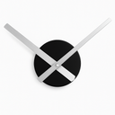 SUPVOX DIY Clock Mechanism Kit with Silent Quartz Movement, Metal Clock Hands for Home Photo Wall Cross Stitch, Black, 11.22 Inch, Battery Not Included