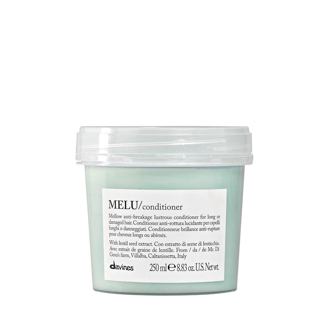 Davines MELU Conditioner, Nourishing Light Anti-Breakage Emollient Formula for Long or Damaged Hair - Smooths and Softens Split Ends Weightless, Fortifies Strands with Lentil Seeds, 8.45 Fl Oz