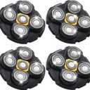 Shaver Replacement Heads Compatible with Microtouch Titanium Head Shaver, for Bald Men 4 Pack